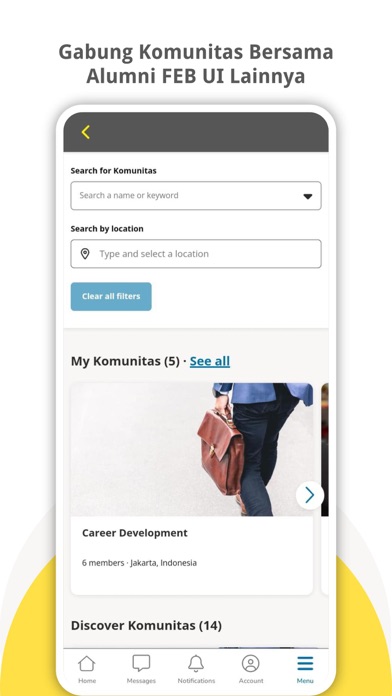 Alumni FEB UI Hub Screenshot