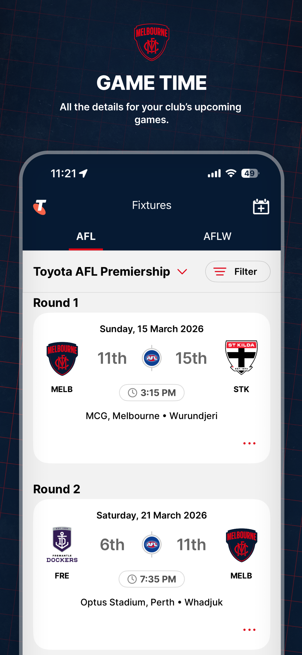 Melbourne Official App screenshot 4