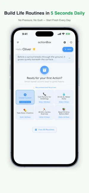 actionBox - Habit & Routine screenshot 2