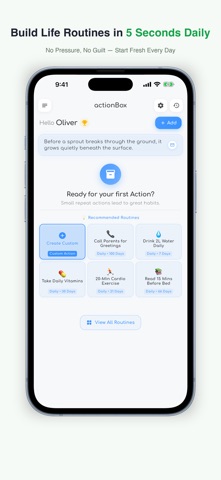 actionBox - Habit & Routine Screenshot 2 of 7