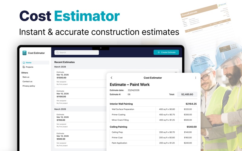 Simply Cost Estimator screenshot