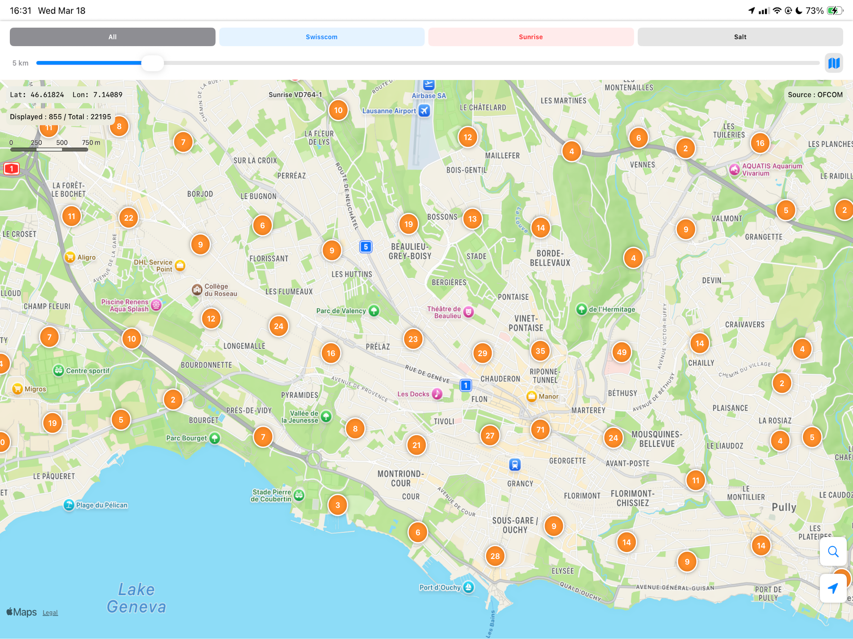 SwissCell-MAP screenshot 11