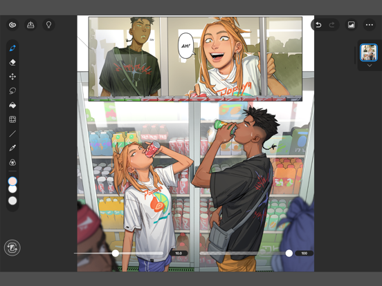 Clip Studio Paint iPad app afbeelding 9