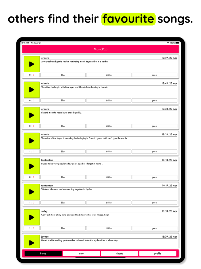 MusicPop - find your song