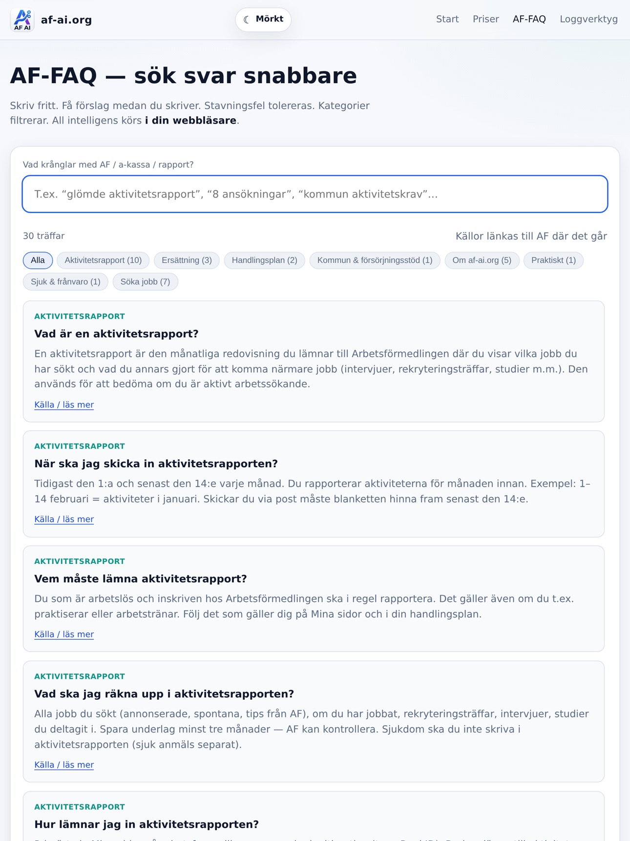 Screenshot 7 of AF AI — Ansökningar & CV