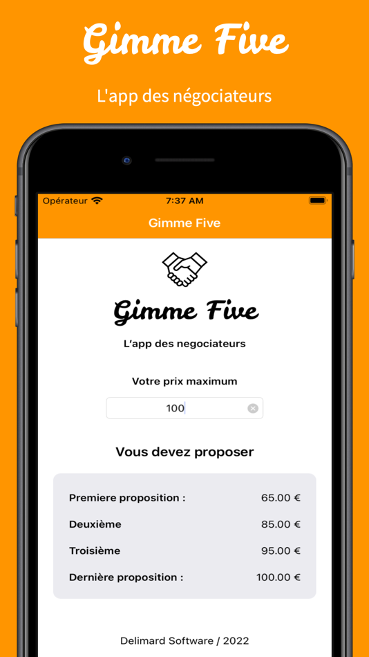 Gimme Five Nego (iOS) Ved: Thibault Delimard