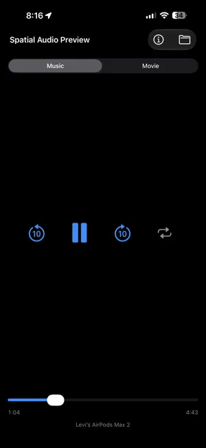 Spatial Audio Preview screenshot 1