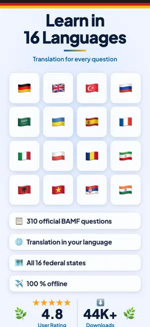 Leben in Deutschland Quiz screenshot 1