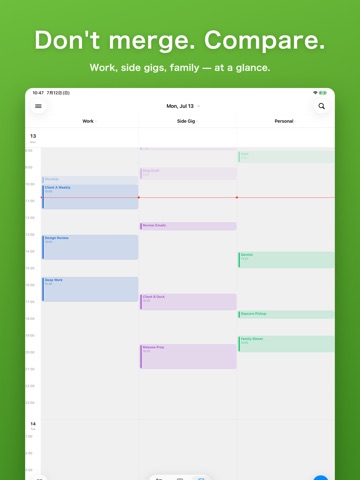 Calendoc: Parallel Calendars iPad screenshot