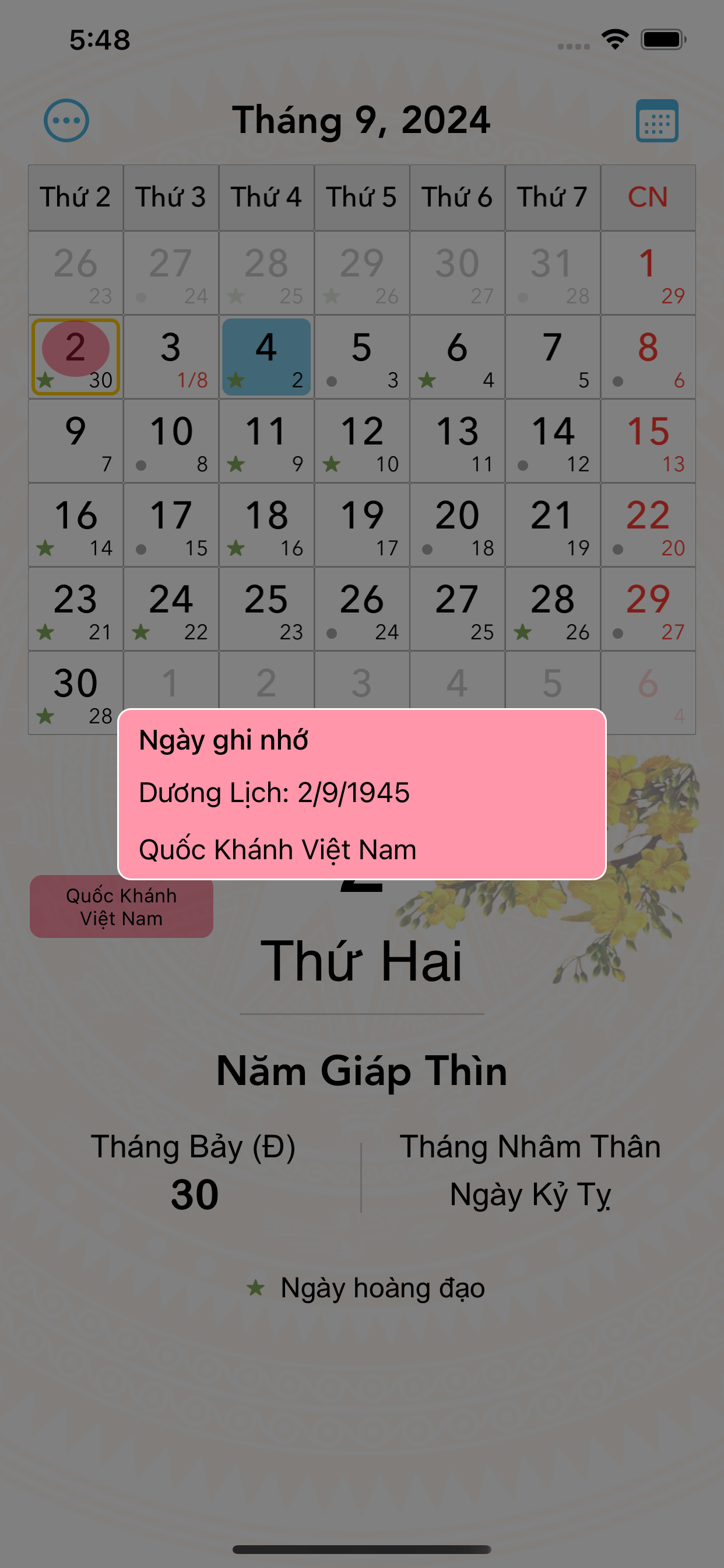 Lịch VN