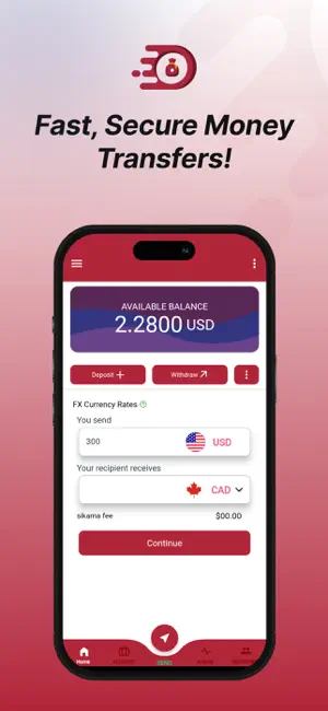 Sikama: Send and Transfer screenshot 1