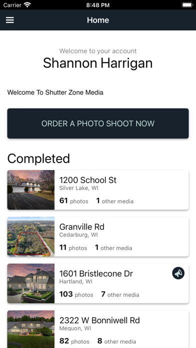 Screenshot 1 of Shutter Zone Media App