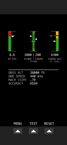 Pressurisation iPhone screenshot