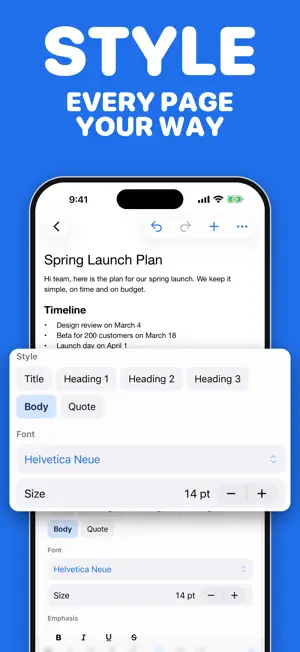 Textify: Docs & Word Processor screenshot 4