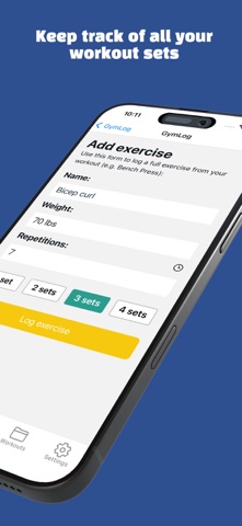 GymLog App screenshot