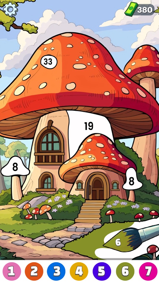 #1. Cozy Home Color By Number Game (iOS) Podle: Mushood Munir