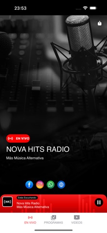 Nova Hits Radio Screenshot 2 of 3
