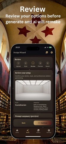 Library Room AI Makeover screenshot