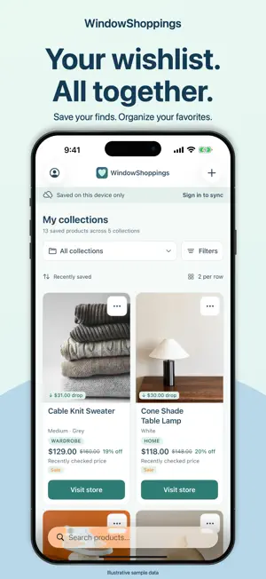 WindowShoppings: Wishlist screenshot 2