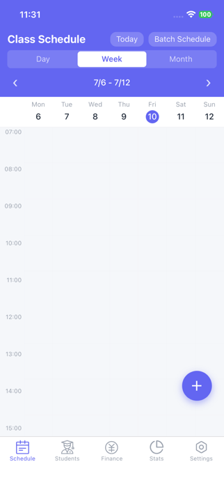 Class Schedule Tutor Planner Screenshot 1 of 5