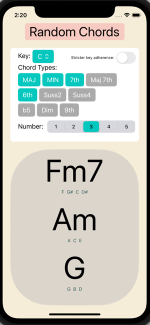 ‎David's Random Chords Screenshot
