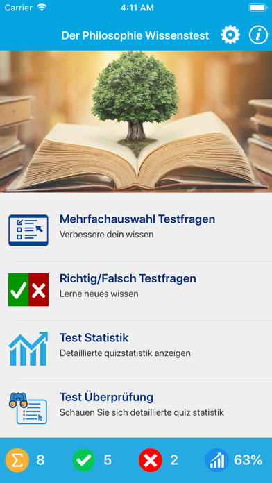 Screenshot #1 pour Der Philosophie Wissenstest