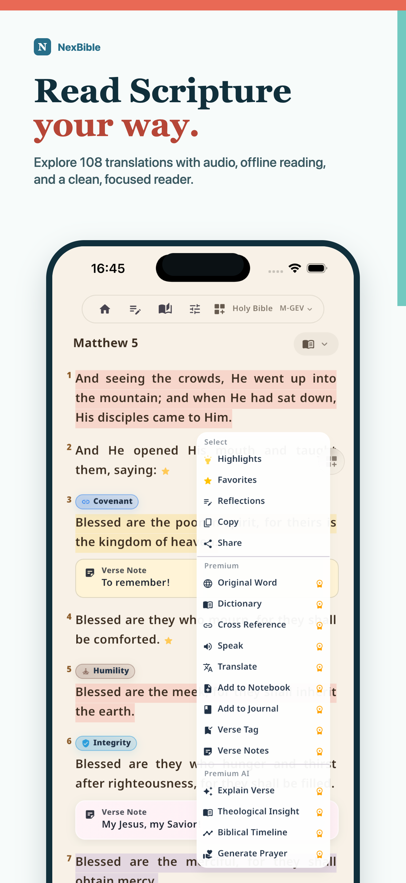 NexBible: Bible Study AI screenshot 2