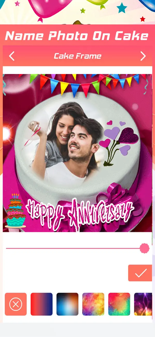 Screenshot #1 pour Name Photo On Cake - CakeSnap