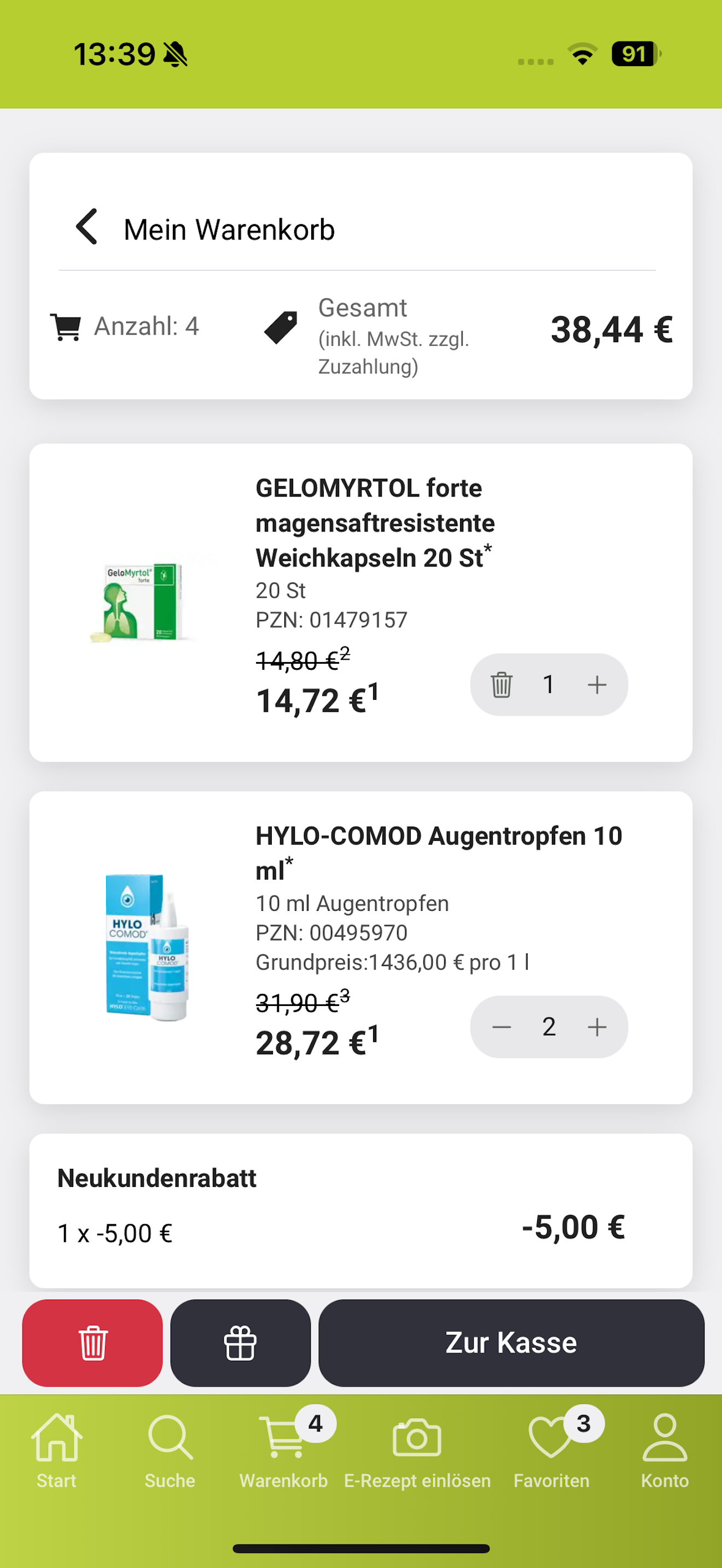 AApo-shop Apotheke & E-Rezept screenshot 5
