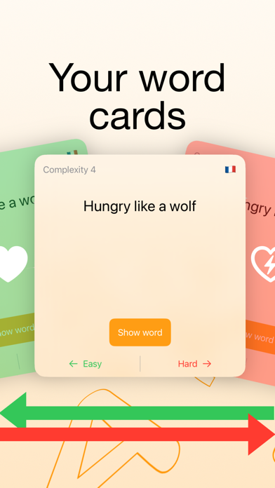 LexiSwipe: Word Cards Screenshot