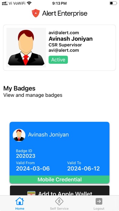 Screenshot 2 of AE Wallet App