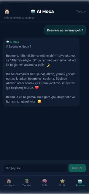 BenimDinim screenshot 2