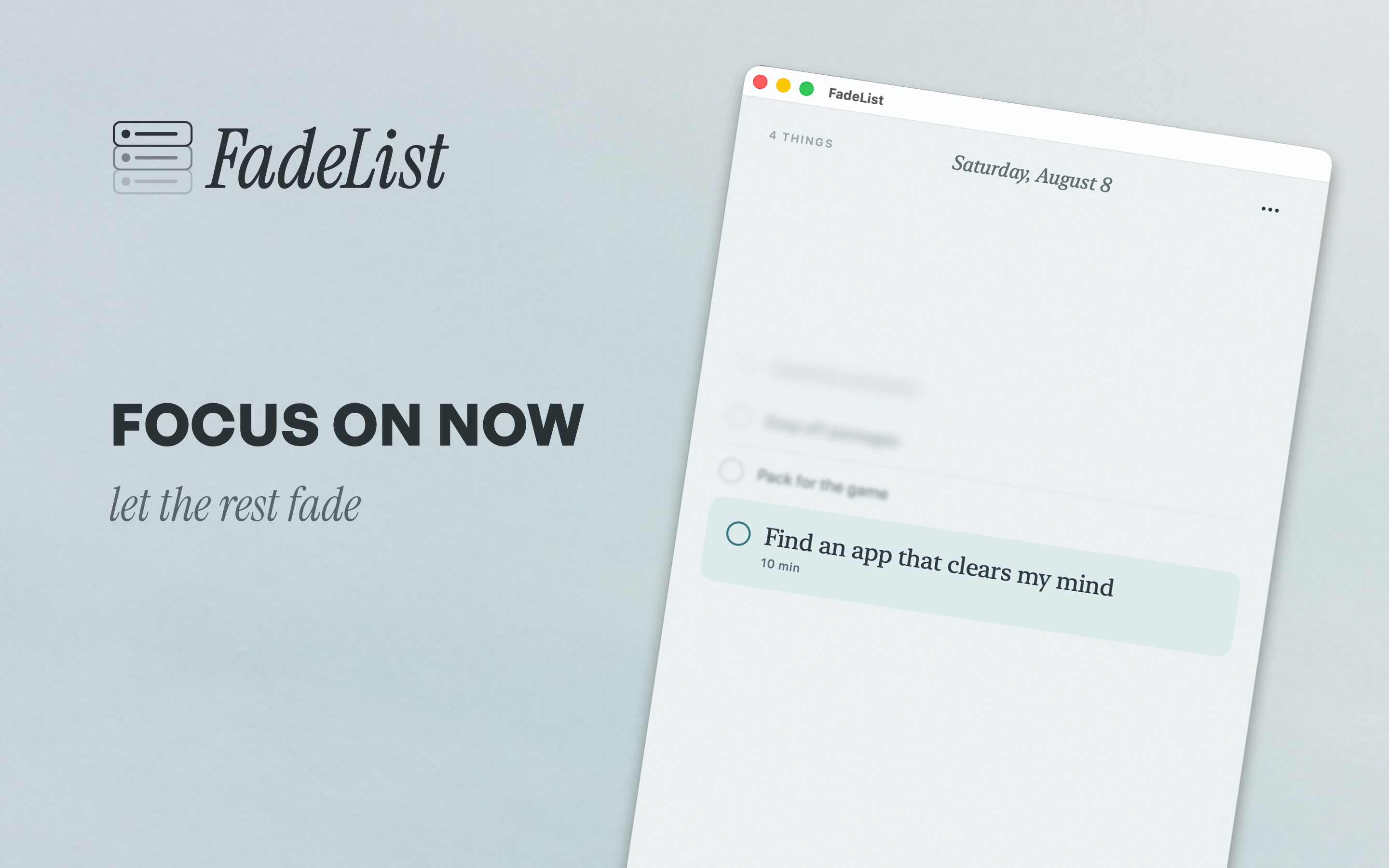 FadeList: Daily To-Do List screenshot 9
