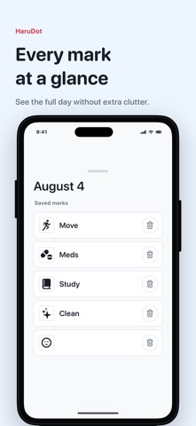 HaruDot: Daily Calendar iPhone screenshot