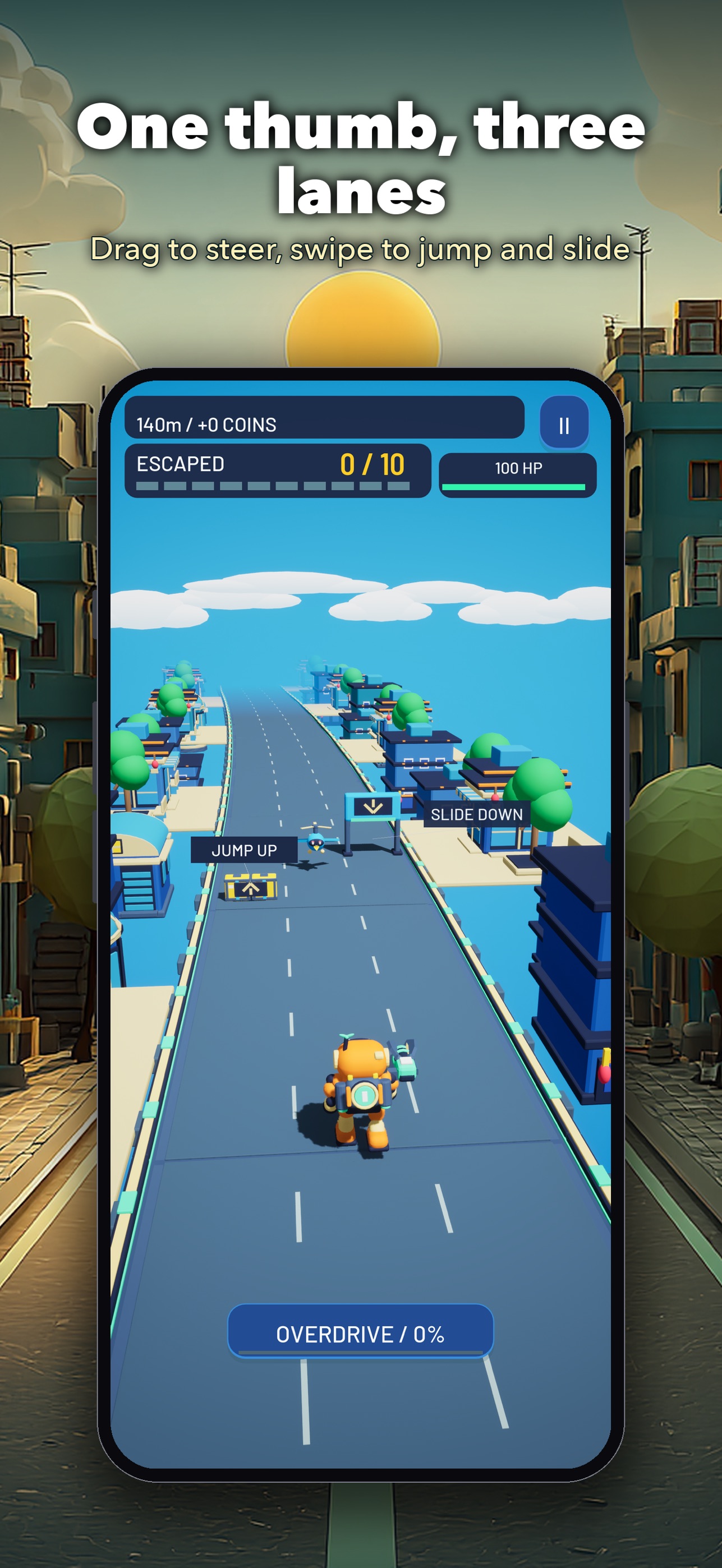 Screenshot 1 of Robot Rooftop Run