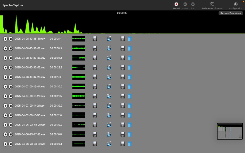 #4. Spectrum Analyzer Recorder (macOS) 来自: Alessandro Gimenes Ferri