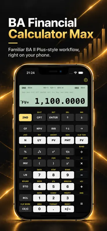 BA Financial Calculator Max screenshot 1 of 6