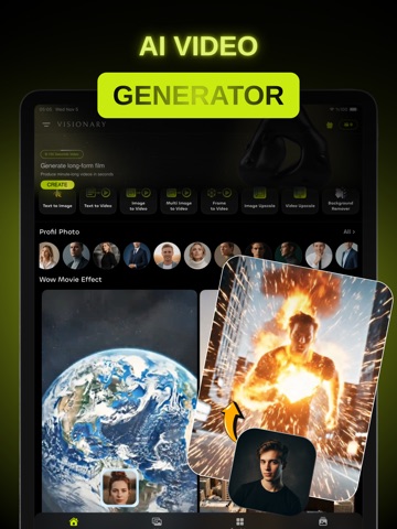Visionary: AI Photo to Video iPad screenshot