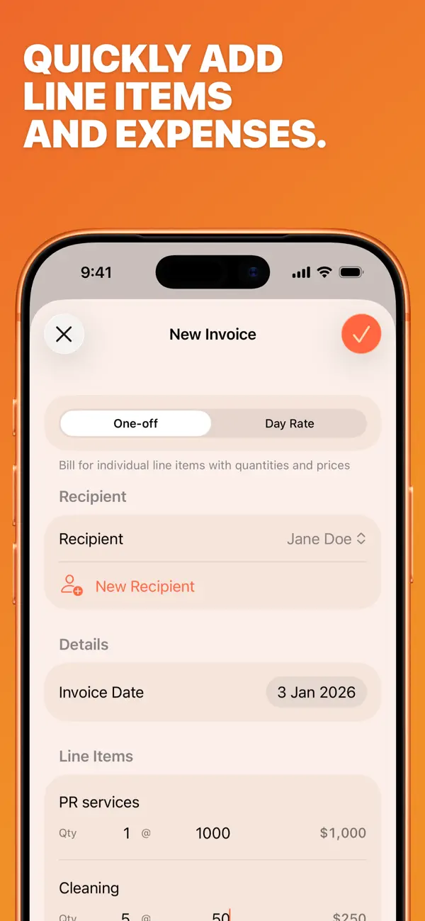 Screenshot #3 pour Tally – PDF invoice creator