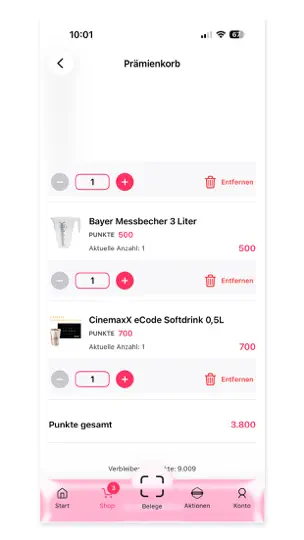 Screenshot von Premeo auf dem iPhone 10