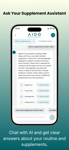 AIDO: Supplements Assistant Screenshot 6 of 6