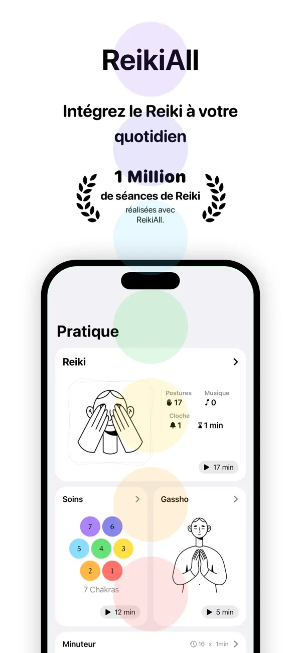 Screenshot #1 pour ReikiAll - Pratique & Minuteur