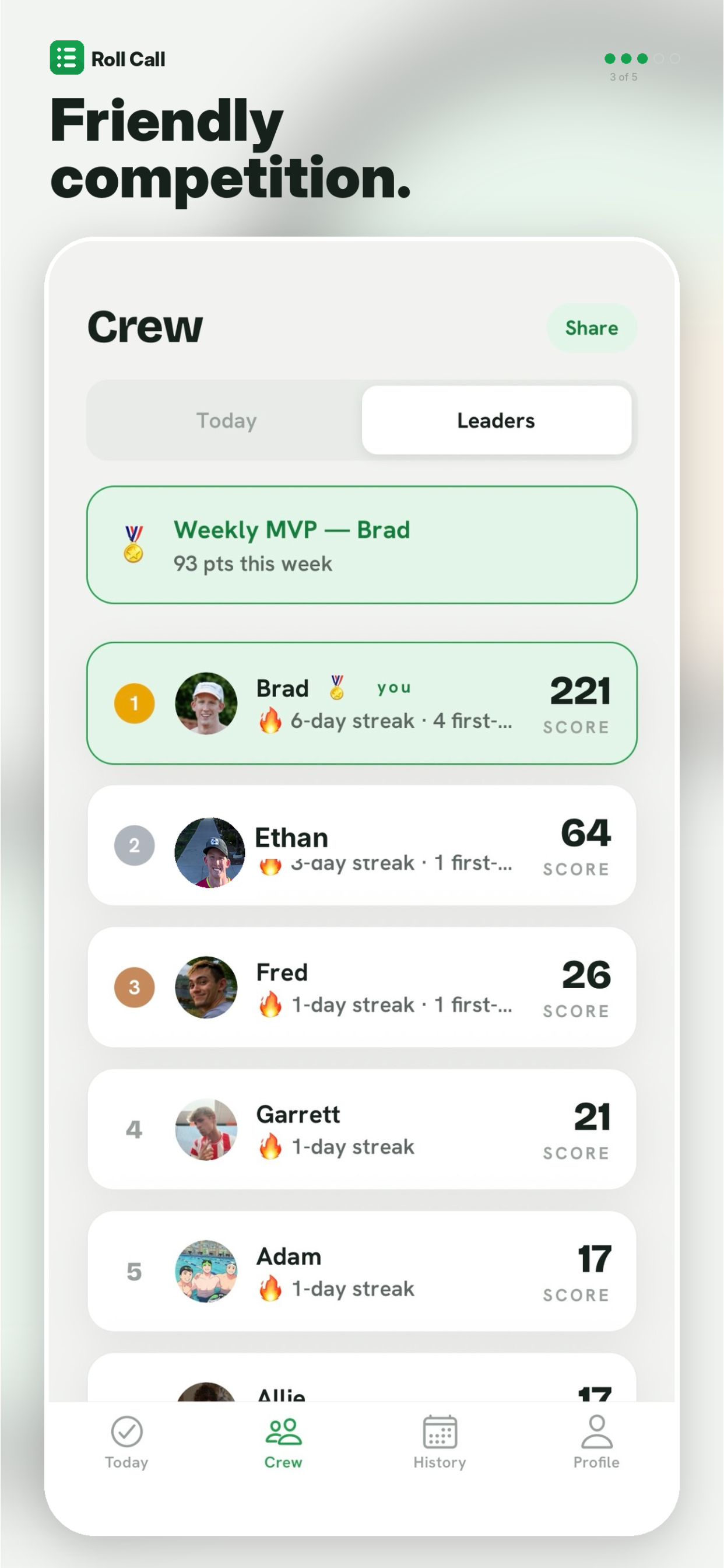 Roll Call — 75-Day Challenge screenshot 3