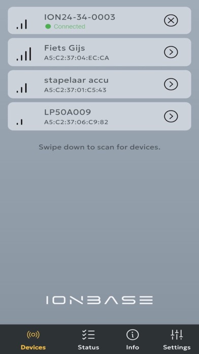 Ionbase Battery Monitor Screenshot
