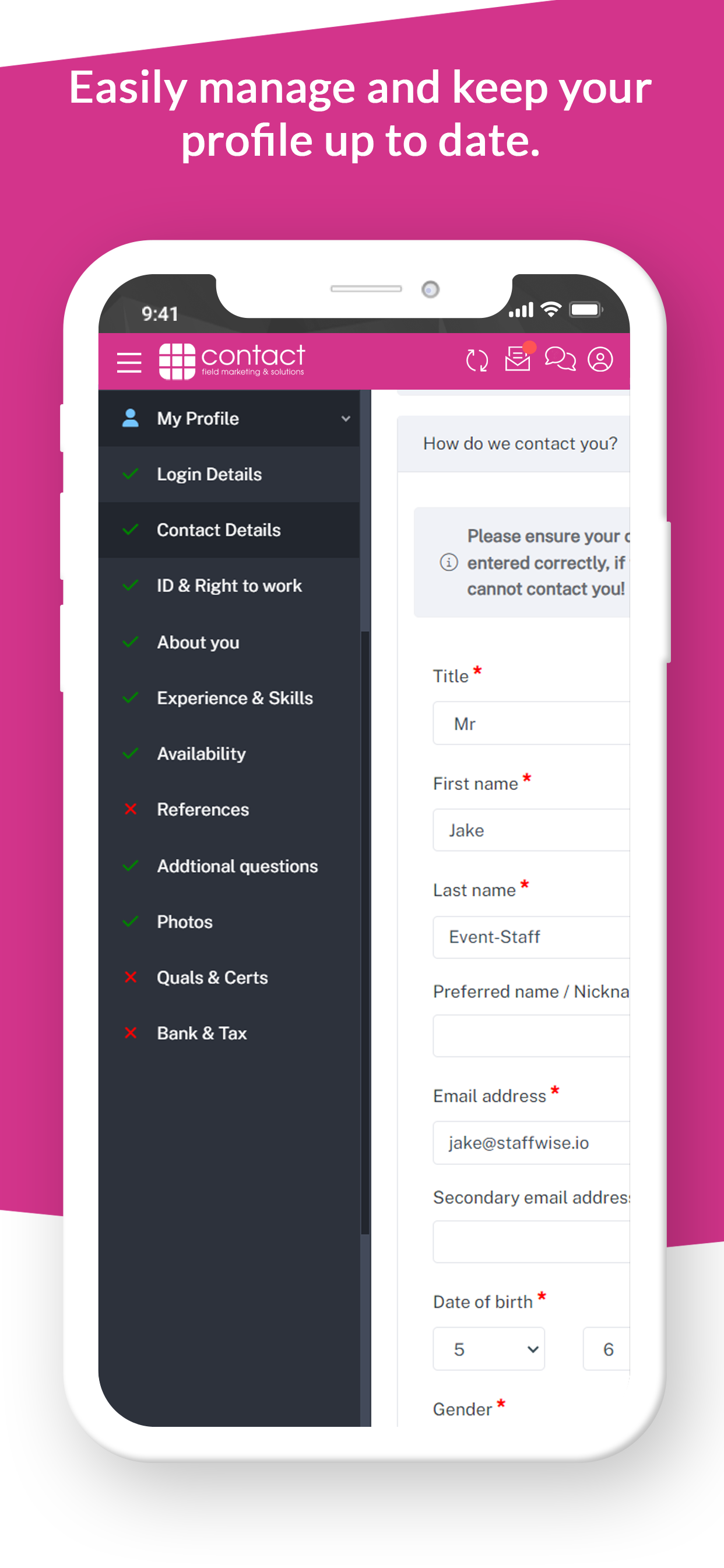 Contact Field Marketing screenshot 5