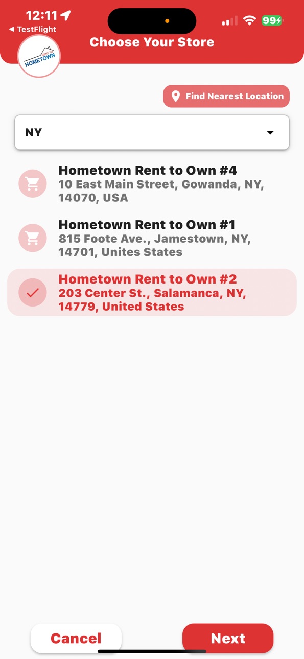 iPhone screenshot