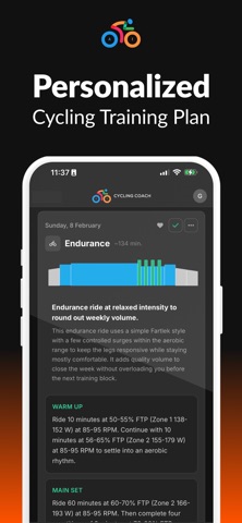 Cycling Coach AI iPhone screenshot
