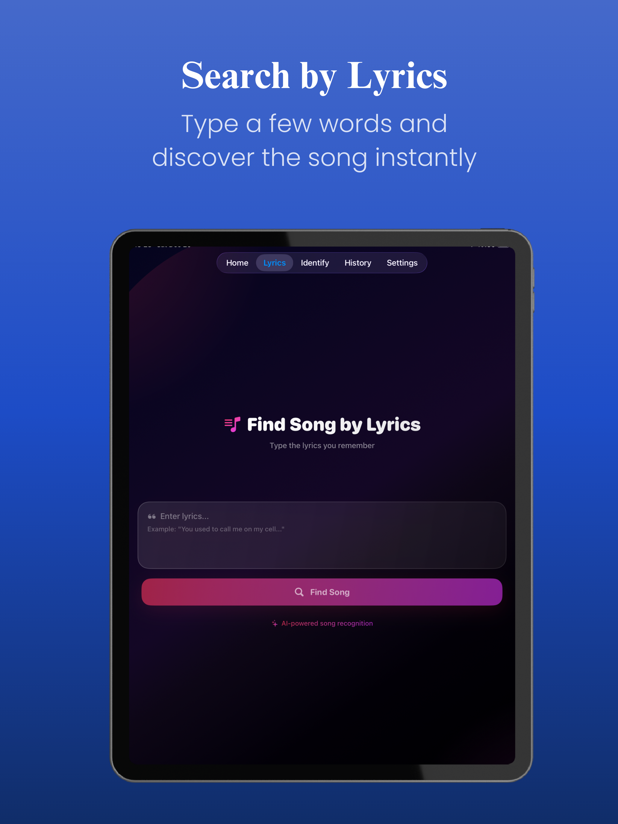 Song Identifier: Music Finder