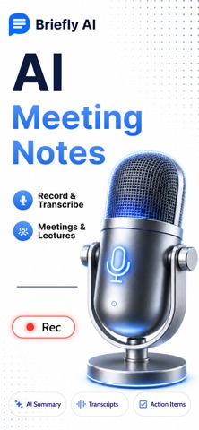 AI Note Taker - Transcription iPhone screenshot