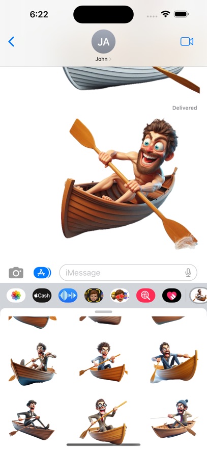 Wacky Rower Stickers